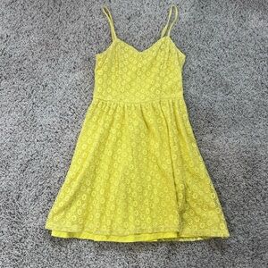Mossimo Supply Co. Yellow Lace Dress